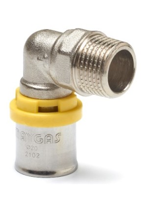 JOELHO COMPRESSÃO ROSCA MACHO 16 X 1/2 IMP - 87960-I