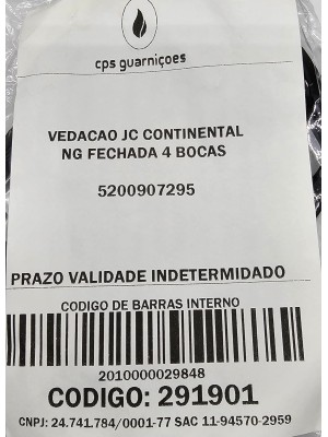 VEDAÇÃO FORNO JC CONTINENTAL/BOSCH NG FECHADA 4 BOCAS - 5200907295