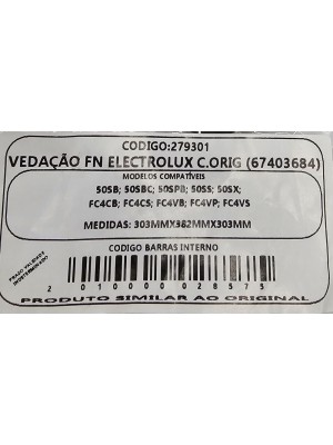 VEDAÇÃO FORNO JC ELECTROLUX 4 BOCAS - 67403684