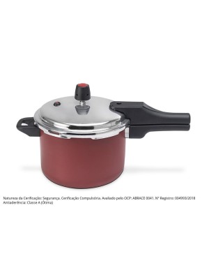 PANELA MULTIFLON PRESSÃO QUARTZO VERMELHO 4,5 LTS 73145