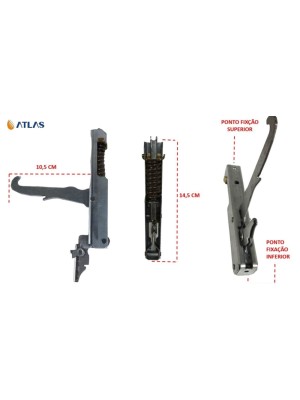 DOBRADIÇA ATLAS 4 BOCAS C10-6002 (PAR) AG0338