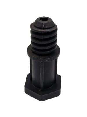 PÉ NIVELADOR ROSCA PACOTE 4 PEÇAS PRETO