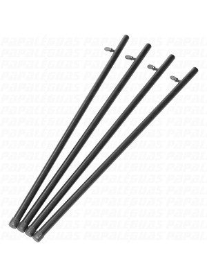 CANO DE EMENDA ZINCADO 60CM COM 4 PEÇAS UNIDADES - 0039