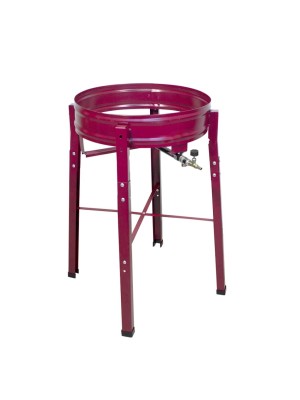 FOGÃO PASTELEIRO ROA ALTA PRESSÃO PRETO GRANDE (SEM TACHO) (SEM INSTALAÇÃO)