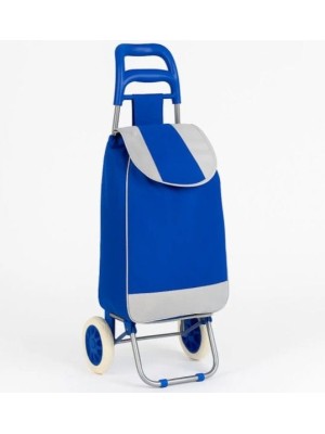 CARRINHO FEIRA COM BOLSA LISO AZUL FENIMA
