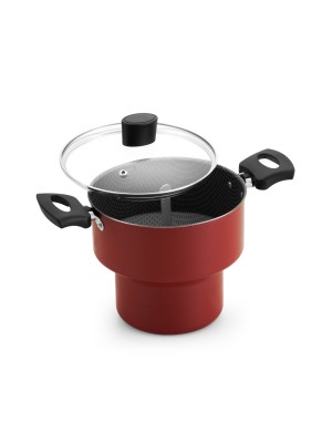 CUSCUZEIRO ENJOY N14 COM TAMPA VIDRO AA VERMELHO 374140 ALEGRETE