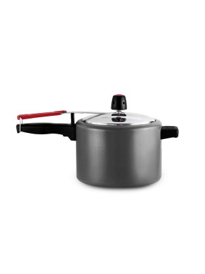 PANELA DE PRESSÃO ALEGRETE ALUMINE ANTIADERENTE FECHAMENTO INTERNO CINZA 4,5L 100645