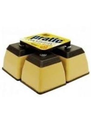 PÉ FOGÃO/GELADEIRA PLASTICO QUADRADO BEGE