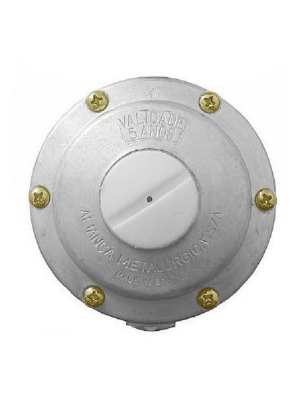 REGULADOR ALIANÇA SEMI.BP 5KG 1/8 X 1/4 NPT 506/02 BRANCA