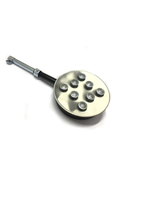 QUEIMADOR ALBASAN 8 FUROS INOX COM REGISTRO (SEM CAULIN) GRANDE 50