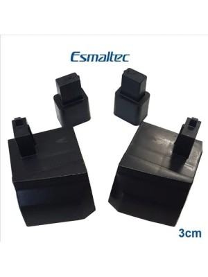 PE FOGÃO ESMALTEC BAIXO JOGO PRETO