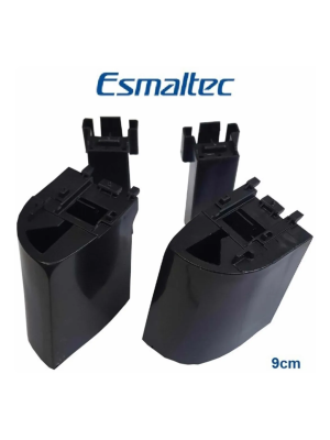 PÉ FOGÃO ESMALTEC 90MM JOGO PRETO