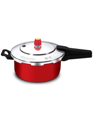 PANELA DE PRESSAO EIRILAR NEW LINE ANTIADERENTE FECHAMENTO EXTERNO VERMELHA 4 LTS