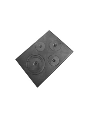 CHAPA PARA FOGAO A LENHA PARANA 4 FUROS COM TAMPA 175